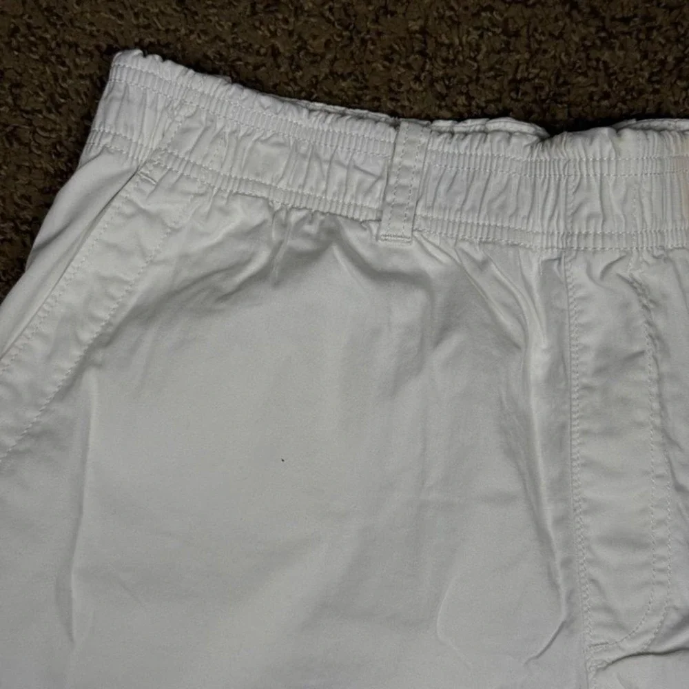 Polo Ralph Lauren Mens White Elastic Waist Twill Shorts‎